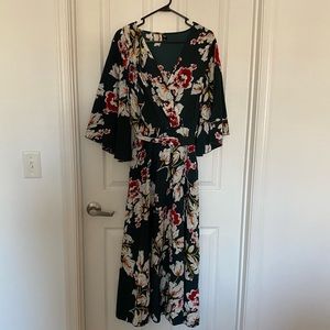 Shein Curve maxi kimono style wrap dress!